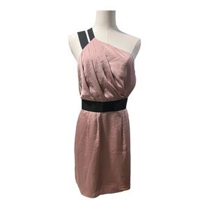 BCBG‎ Generation One-Shoulder Pink Mini Dress - Size 6 NWT